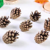 25Pcs Christmas Natural Pine Cone Dried Flower DIY Garland Floral Decor Xmas