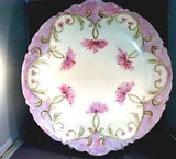 Superb Haviland France Large Charger Hand Painted  Flowers ARt Nouveau Signed!
