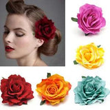 Boho Ombre Large Peony Flower Hair Clip Bridal Hairpin Wedding Bridesmaid Prom