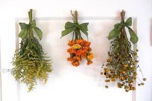 Dried Flowers - 3 Bunches Ready to Hang - Goldenrod, Marigolds, Rudbeckia