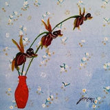 LARGE DUCK ORCHID - Original art by Jill McColl from the series ??Plants With Animal Names??
