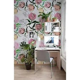 Non-Woven wallpaper Peony Buds Floral Flowers Peonies Traditional art Mural
