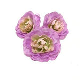 3 Light ORCHID PURPLE Artificial Ranunculus - Artificial Flowers, Silk Flowers, Hair Accessories, Flower Crown, Millinery, Tutu, Corsage