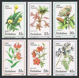 Zimbabwe 582-587,MNH.Michel 400-405. Wildflowers 1989.Flame Lily,Protea,Hibiscus