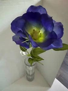 Blue  Artificial Flower Decor Fake