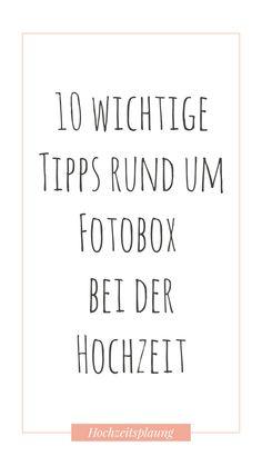 10 Tipps rund um Fotobox / Photobooth bei der Hochzeit Flower Delivery