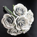 Metal Rose Wedding Bouquet, Bridal Bouquet, Rose Bridal Bouquet, Metal Rose, Wedding Flowers, Bridesmaid Bouquet