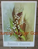 Vintage 1970s Lola Ades Floral Flower Rose Print Poster Book Page Pictures