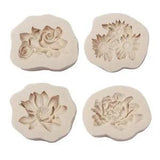 1Pc Peony Sunflower Lotus Silicone Molds Chinese Rose Flower Mould Decoration CB