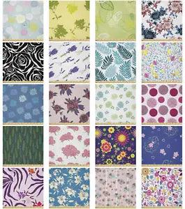 Ambesonne Floral Bloom Microfiber Fabric by The Yard for Arts and Crafts