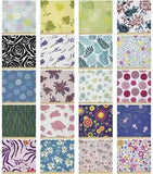 Ambesonne Floral Bloom Microfiber Fabric by The Yard for Arts and Crafts
