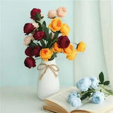 1pc Peony Artificial Silk Flower Bouquet Home Table Room  Party Wedding Decor