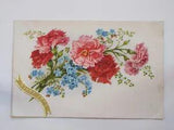 Pretty French Postcard "Bonne Fete" With Lovely Carnations