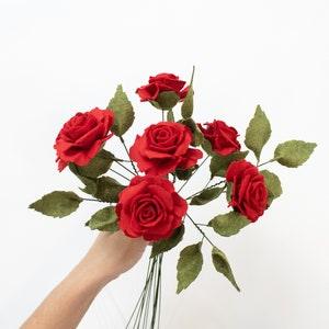 Large English Rose Bouquet Felt Flowers