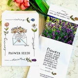 Mother's Day Flower Seed packet template printable