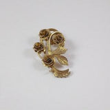 Rose Bouquet Brooch, Flower Bouquet Pin, Vintage Gold Tone Flower Pin, Vintage Brooch, Vintage Pin, Flower Brooch, Flower Pin, Rose Brooch