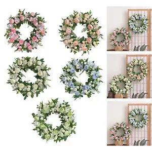 Wreath Handmade Blooming  Peonies for Wall Farmhouse Decor