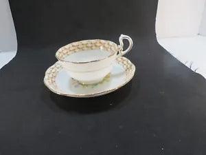 Royal Albert bone china England Basket Weave  Flowers Tea cup and Saucer