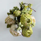 Artificial Peony Flowers Bouquet Fake Plant For Wedding And Home Decoration NEW