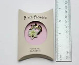 Golden rayed Goldband Lily Japan July Birth Flower Porcelain Lapel Pin Brooch