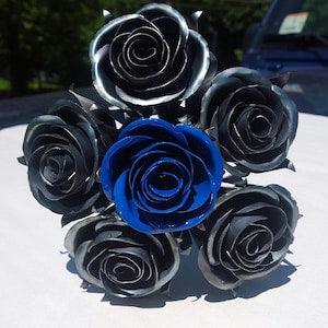 Metal Rose Wedding Bouquet, Rose Bridal Bouquet, Metal Rose, Wedding Flowers, Bridesmaid Bouquet, Wedding Gift