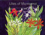 Montserrat 2007 Lilies/Flowers/Nature 4v m/s (n26438)