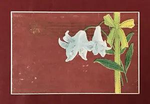 Japan Art Postcard Lily Flower #31038