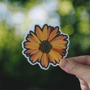 Sunflower Die Cut Waterproof  Vinyl Sticker for Laptop, Waterbottle, Helmet, etc.