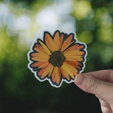 Sunflower Die Cut Waterproof  Vinyl Sticker for Laptop, Waterbottle, Helmet, etc.