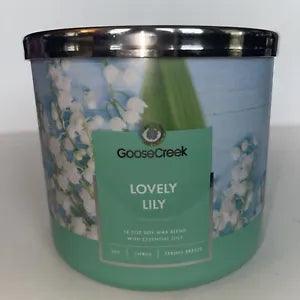 Goose Creek Candle LOVELY LILY 14.5 Oz Triple Wick Candle