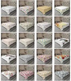 Ambesonne Shabby Flora Art Flat Sheet Top Sheet Decorative Bedding 6 Sizes