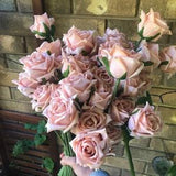 Latex, real to look at and touch rose bouquet