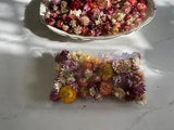 Dried STRAWFLOWERS 50+pc. Heads for Resin Molds Wreaths Weddings DRIED FLOWERS