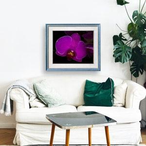 Orchid #508 - Hand Mounted/Matted Photographic Print-Fast & Free US Shipping!