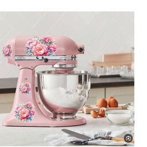 Watercolor Peonies Pinks & Lavender Peony Bouquets Kitchen Aid Mixer Decals, Kitchenaid Stand Mixer, Painted Mixer, Pioneer, Floral Flower