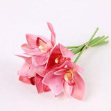 6 branch artificial orchid stems??high quality flower bouquet??artificial plant ??flower arrangement??flower for vase filling??home floral decor