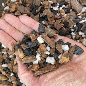Classic medium fir bark orchid mix, Soil for medium to large orchids, Orchid bark repotting medium, Hand made in small batches, one gallon
