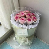 Crochet Rose,Handmade Knitted Flowers,Crochet Flower Bouquet,knitted pink flower, forever flower,,Valentine's Day Gift,Gift For Her