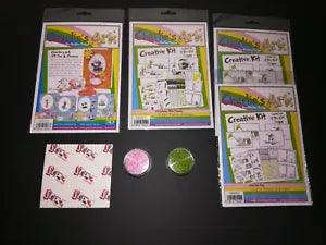 Flower Soft & Card Making Kits  Meadow & Peony Pink 4 Charlie's Ark Kits 3D NEW