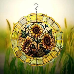 Sunflower Wind Spinner