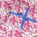 Wrapping Paper Roll,  Floral wrapping paper gift wrap, Orchid botanical wrapping paper gift wrap