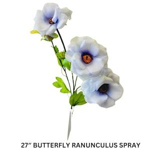 Butterfly Ranunculus Blue Ranunculus Apricot Ranunculus for Boho Wedding Bouquet Wedding Flowers for Wreath Making Supplies