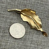 Giovanni Flower Pin Brooch As Is Gold Matte Calla Lily Vintage Retro Soft Girl