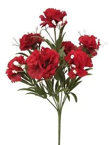 (01499-34030) Artificial Bouquet Flowers Carnation Clavelina Dianthus Caryophyll