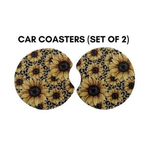 Sunflowers Car Coasters (2 pack)