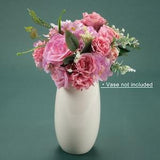 DIY Floral Arrangement Combo Set / 31PCS Artificaial Silk Flower Material Pack For Wedding Toss Bouquets Table Vase Bouquets Faux Flower
