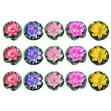15PcsPool lotus flower Garden Pool Flowers Decor Floating Lily Flower