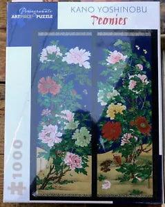 Kano Yoshinobu: Peonies 1000 Piece Puzzle (Pomegranate Puzzles) BNISN