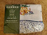 NEW Vintage Cannon Monticello Floral Forget Me Not Lily 3 Pieces Twin Sheet Set