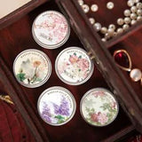 Portable Size Natural Solid Perfume Tin Jar Fragrances Mini Solid Balm For Women